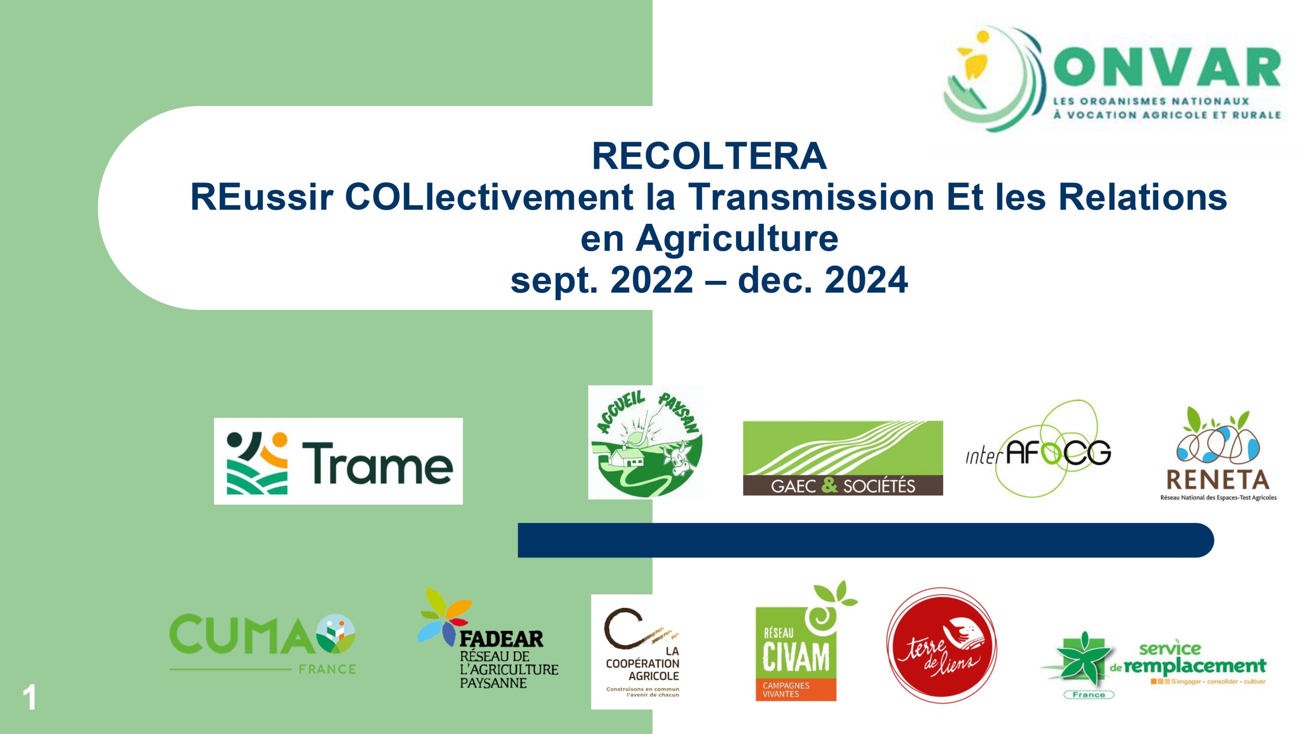 Webinaire Recoltera – « Les initiatives foncières agricoles citoyennes »