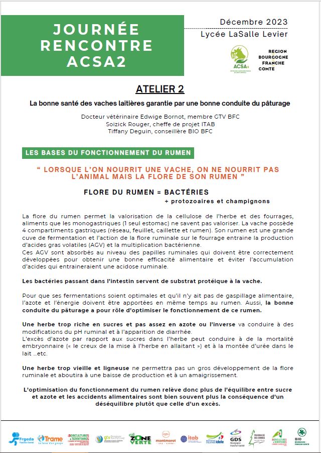 La bonne santé des vaches laitières garantie par une bonne conduite du pâturage