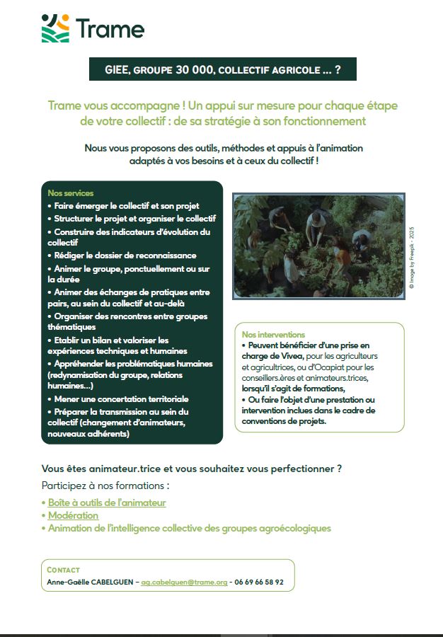 Collectifs agricoles : un accompagnement sur mesure avec Trame