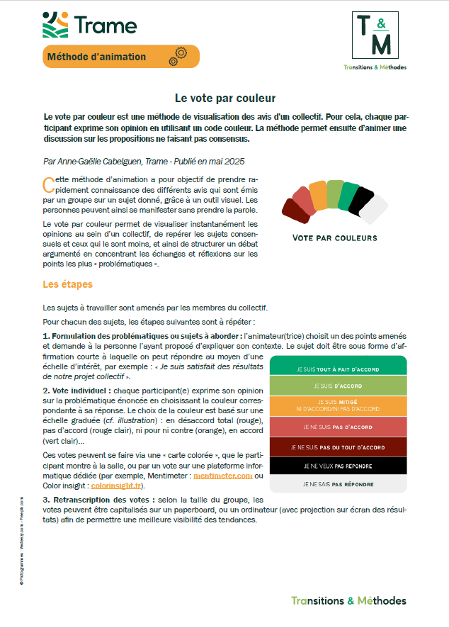 Le vote par couleur