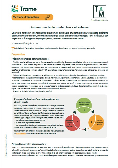 Animer une table ronde : trucs et astuces